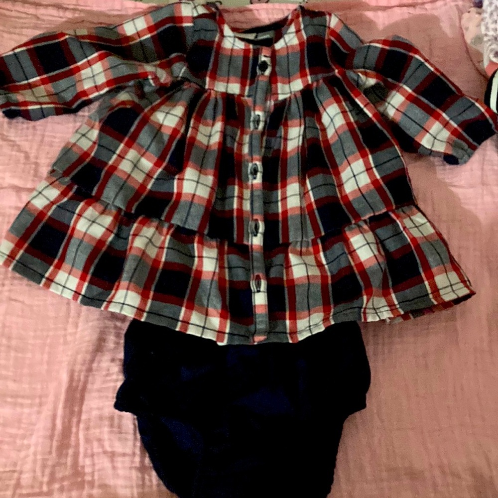 Children place 0-3 month baby girl dress with bootie